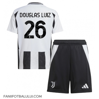 Juventus Douglas Luiz #26 Echipament de Fotbal Replică 2024-25 Copii Acasa (+ Șorturi)